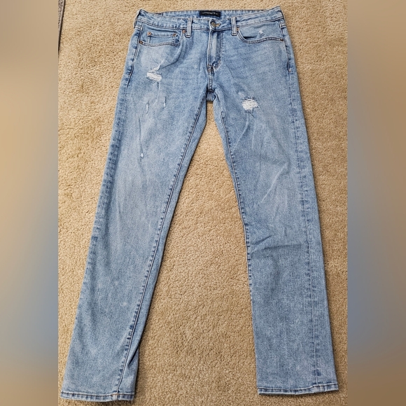 Aeropostale Men's Slim Fit Jeans Lightly Distressed Blue 32/34 - Picture 1 of 4